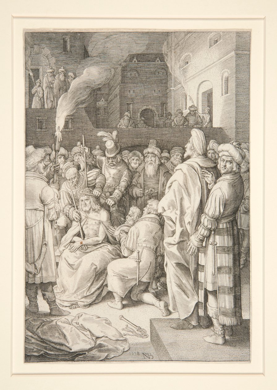 Koronázás tövisekkel (Passion sorozat) alkotó: Nicolaes de Bruyn