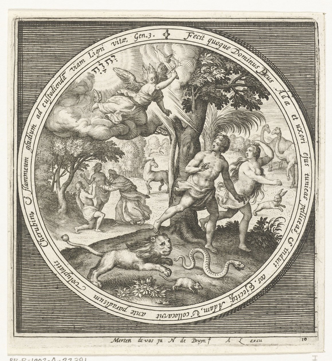 Kiűzetés a Paradicsomból alkotó: Nicolaes de Bruyn