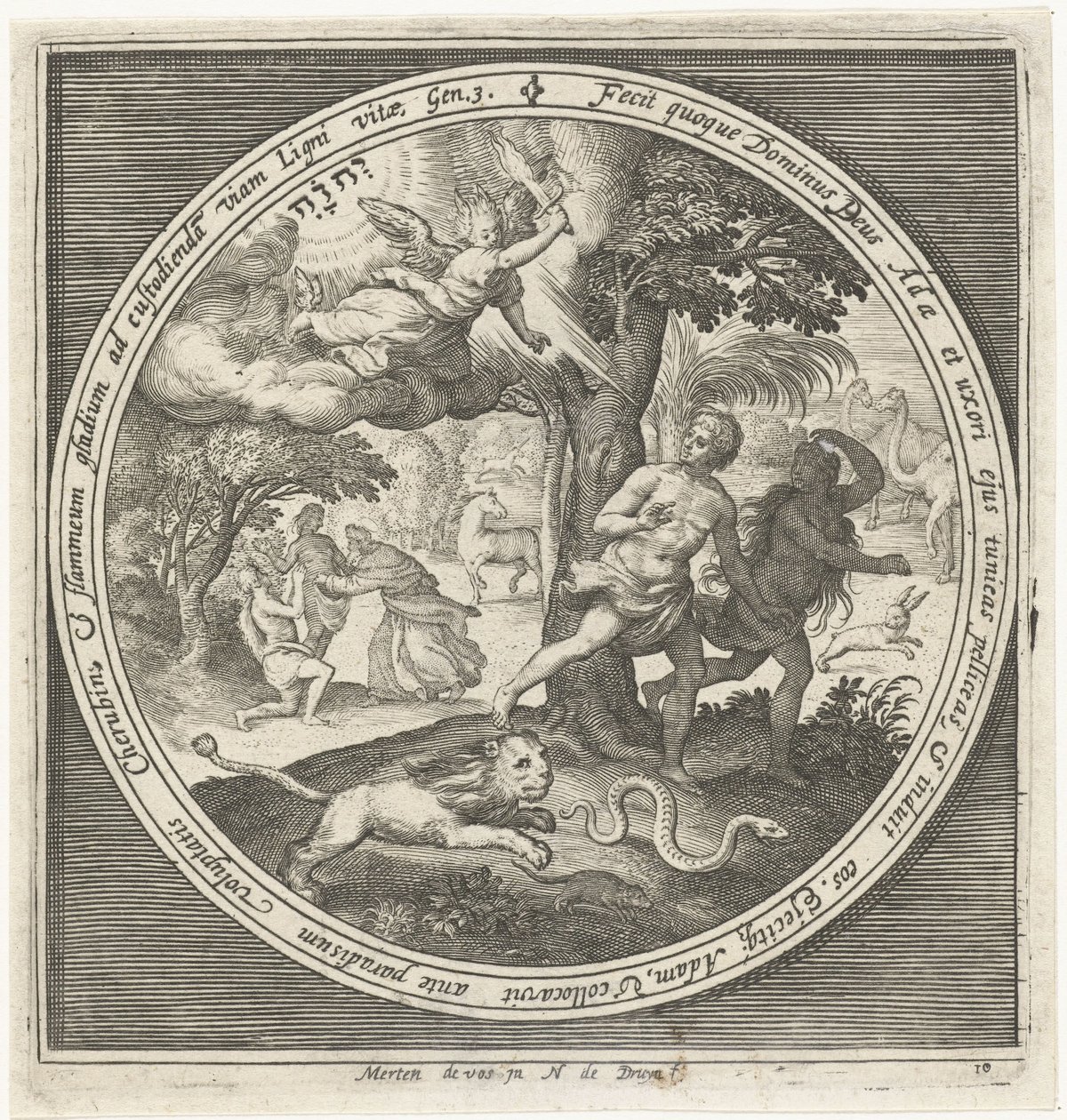 Kiűzetés a Paradicsomból alkotó: Nicolaes de Bruyn