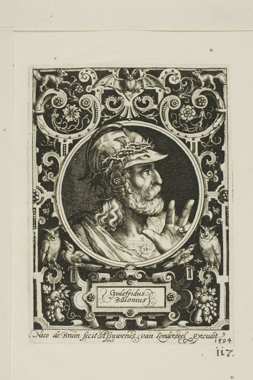 Godfrey of Bouillon, kilencedik lemez a Kilenc Méltóságból alkotó: Nicolaes de Bruyn