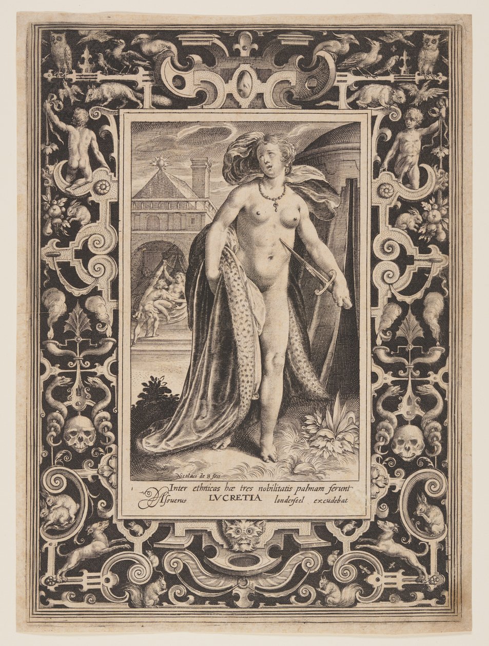 Lucretia, első lemez a Kilenc méltóságból alkotó: Nicolaes de Bruyn