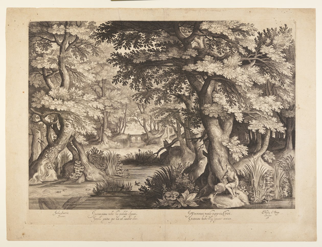 Keresztelő Szent János a pusztában alkotó: Nicolaes de Bruyn