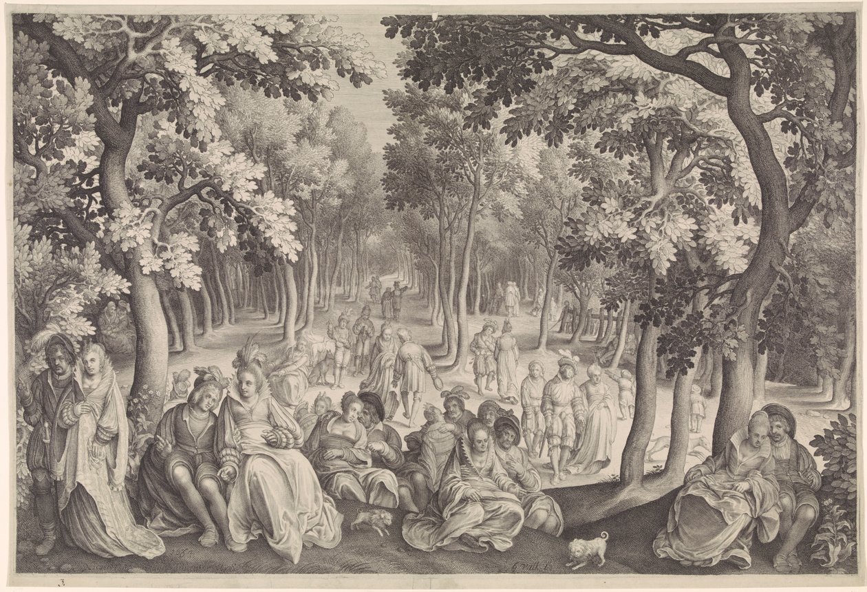 A szerelem kertje alkotó: Nicolaes de Bruyn