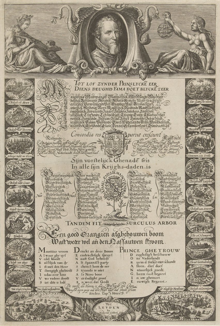Allegorikus portré Maurits herceg tiszteletére, 1612 alkotó: Nicolaes van Geelkercken
