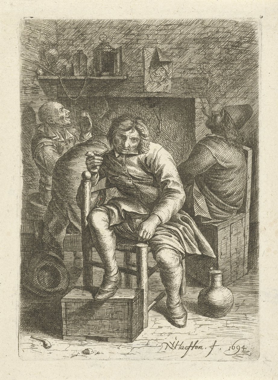 dohányzó ember alkotó: Nicolaes van Haeften