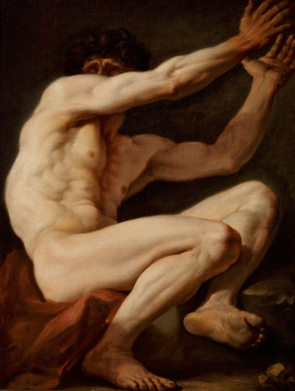 Ülő férfi modell alkotó: Nicolai Abraham Abildgaard