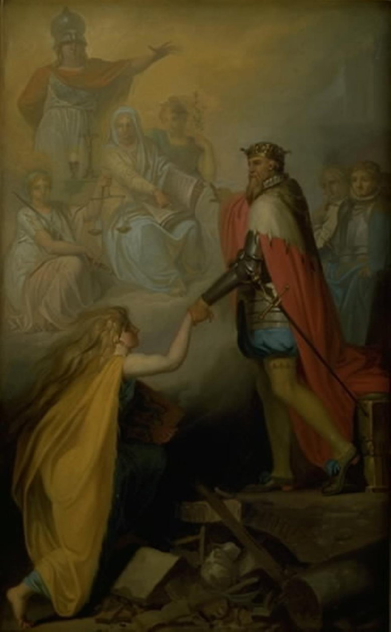 Christian III. Dánia támogatása alkotó: Nicolai Abildgaard