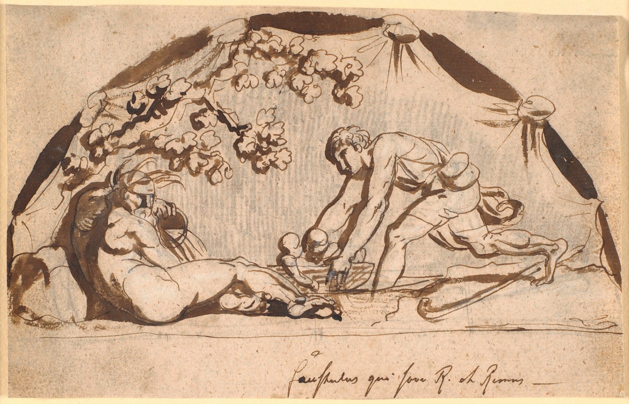 Hyrden Faustulus kereső Romulus és Remus alkotó: Nicolai Abildgaard