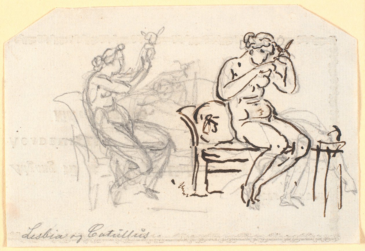Leszbia és Catullus alkotó: Nicolai Abildgaard