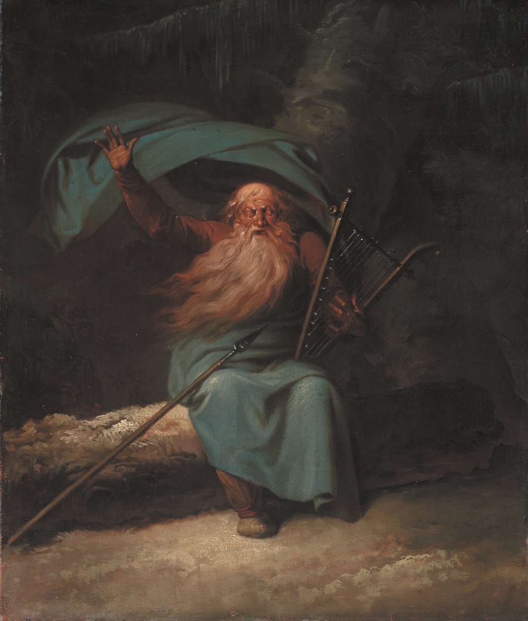 Ossian Hattyúdalát énekli alkotó: Nicolai Abildgaard