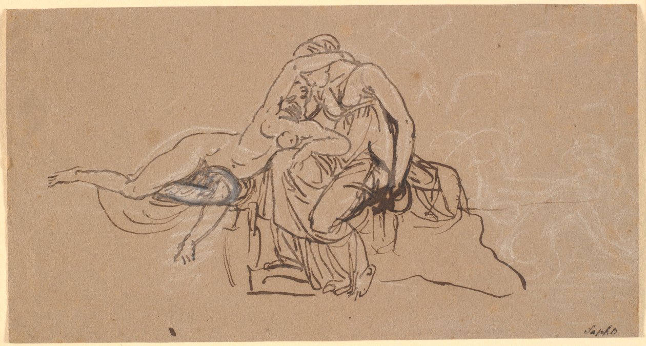 Sappho és a Mitilén alkotó: Nicolai Abildgaard