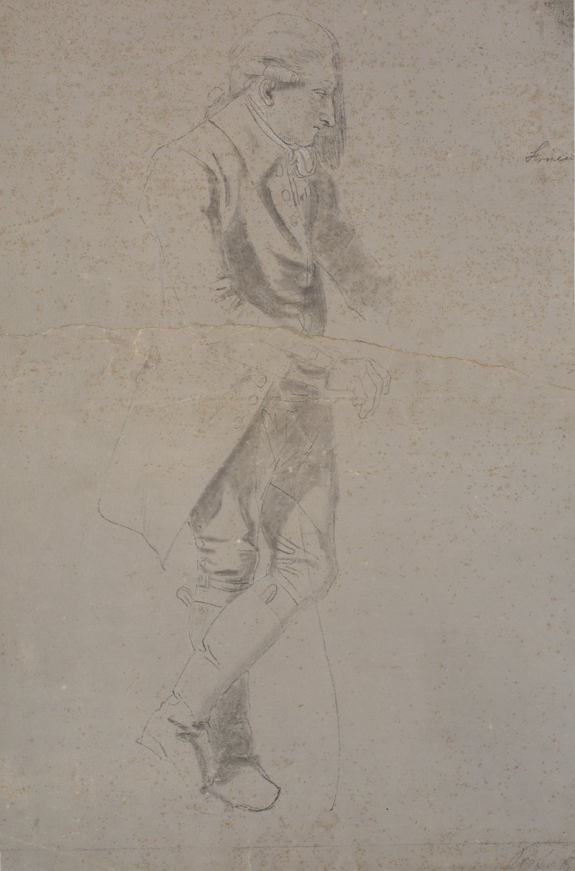 Álló férfi jelmezben kb. 1770. Struensee? alkotó: Nicolai Abildgaard