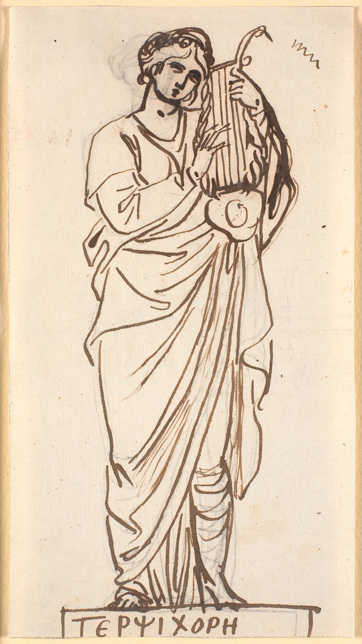 Terpsichore, a tánc múzsája alkotó: Nicolai Abildgaard