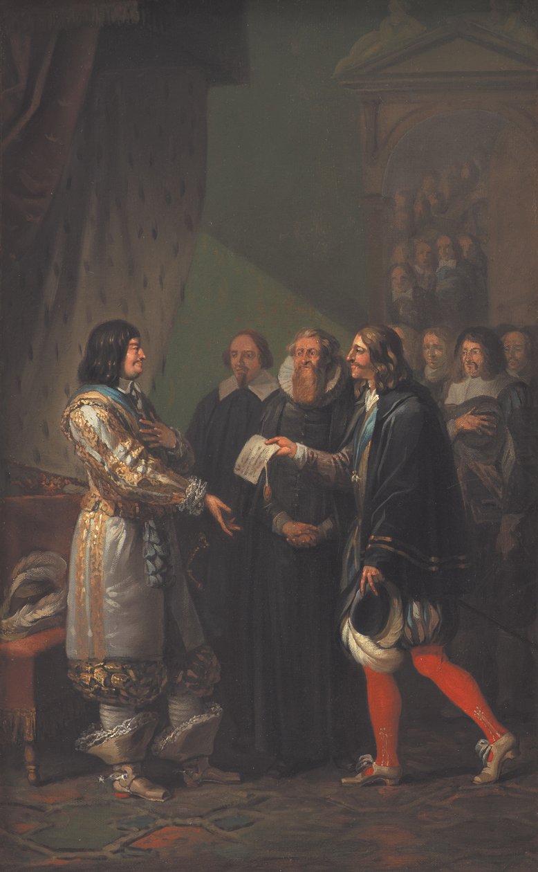 1660-ban, 1783-ban III. Frigyeshez rendelték az Abszolút Monarchiát. alkotó: Nicolai Abraham Abildgaard