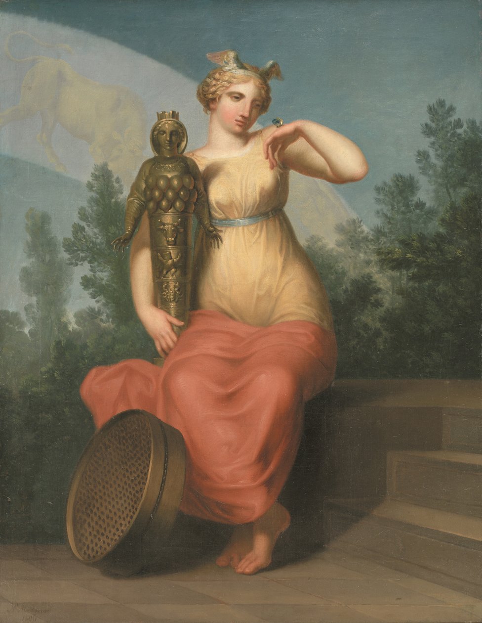 Filozófia. Allegorikus ábra, 1800. alkotó: Nicolai Abraham Abildgaard