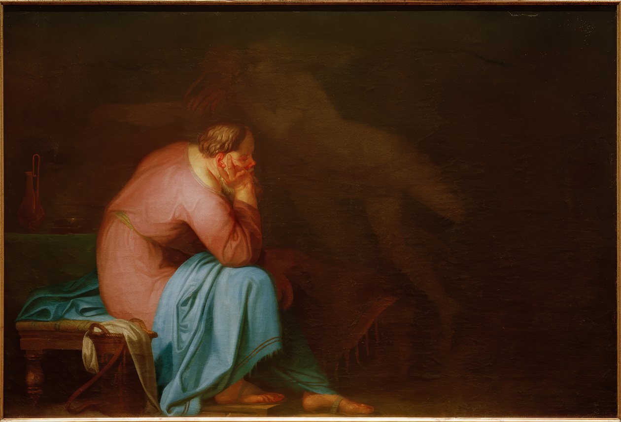 Szókratész és démona alkotó: Nicolai Abraham Abildgaard