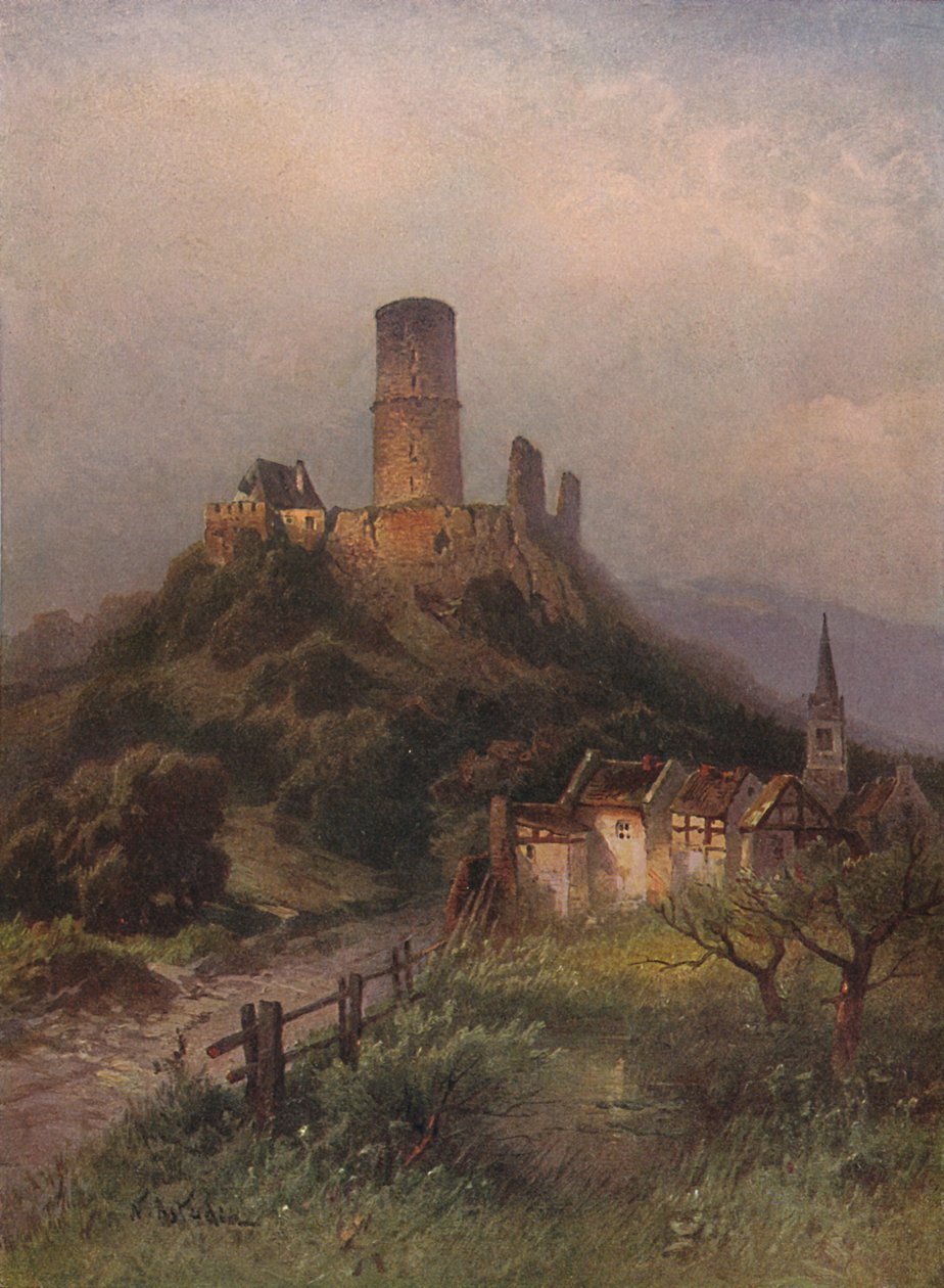 Die Godesburg, Godesburg vára, 1923. alkotó: Nicolai Astudin