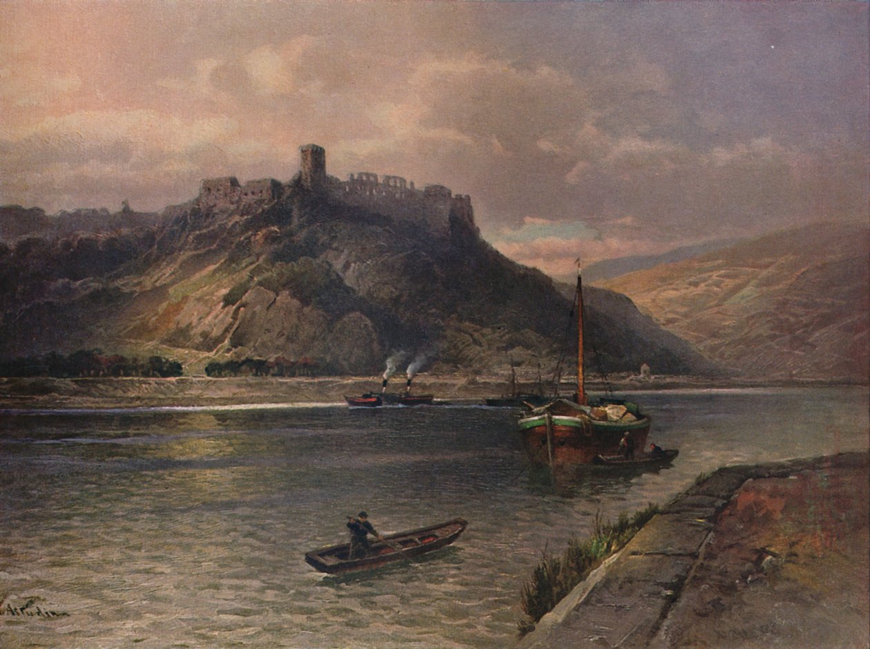 Ruine Rheinfels, Rheinfels Castle, 1923. alkotó: Nicolai Astudin