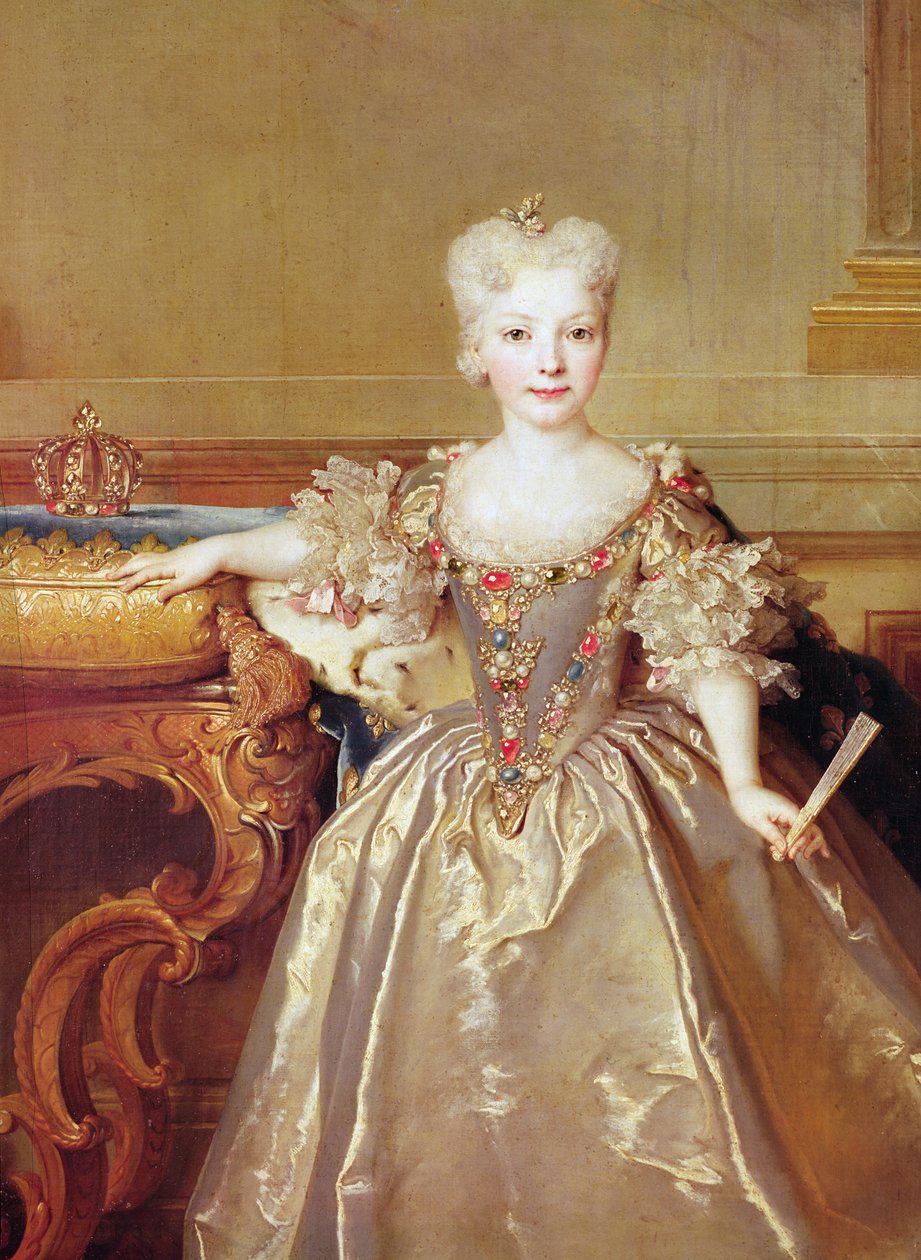 Infanta Maria Ana Victoria de Borbón, 1724 (a 38777 részlete) alkotó: Nicolas de Largillière