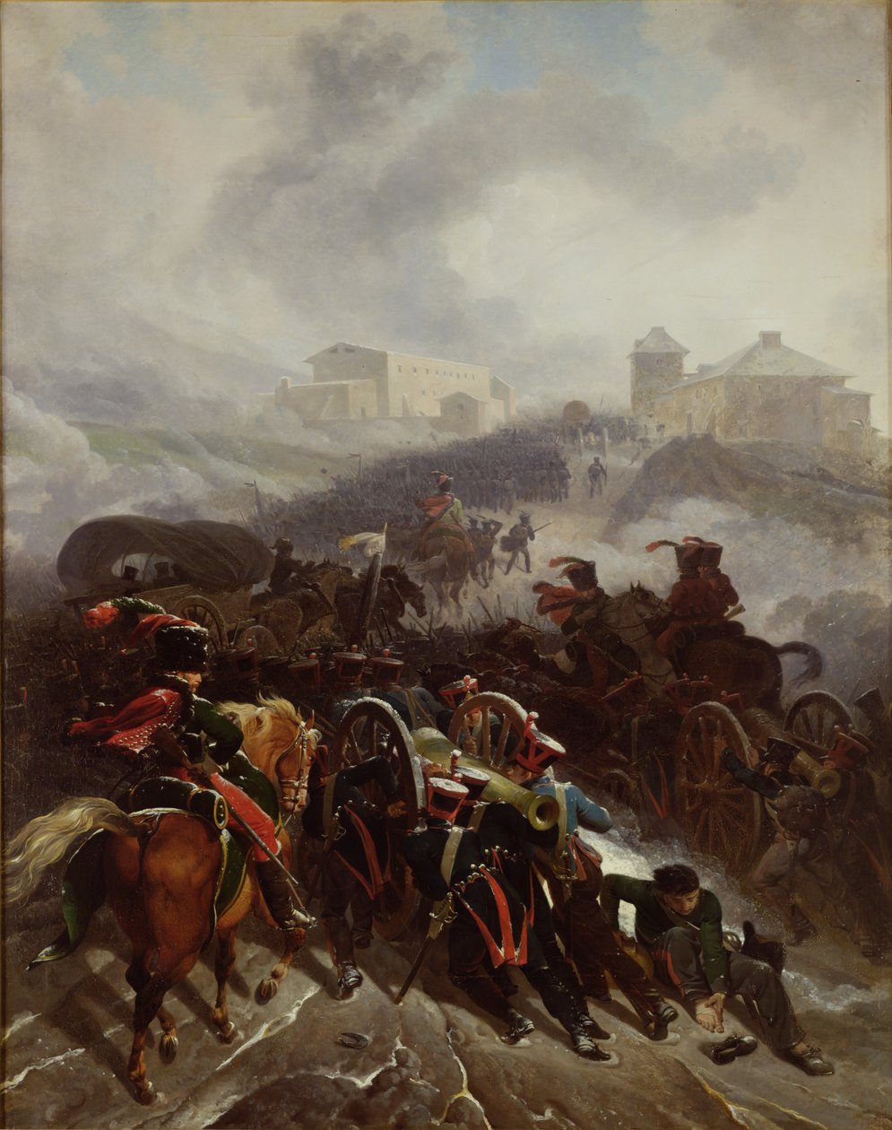 A francia hadsereg átkelt a Sierra de Guadarramán, Spanyolország, 1808. december, 1812 alkotó: Nicolas Antoine Taunay