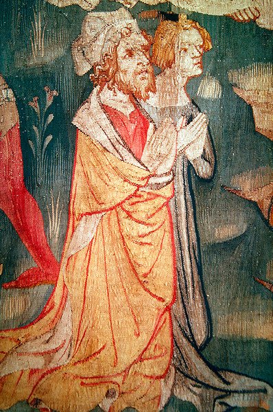 Részlet a Föld Fenevada által megöletett férfiakról, 1. sz. 45. „A haragok apokalipszise”, 1373-87 alkotó: Nicolas Bataille