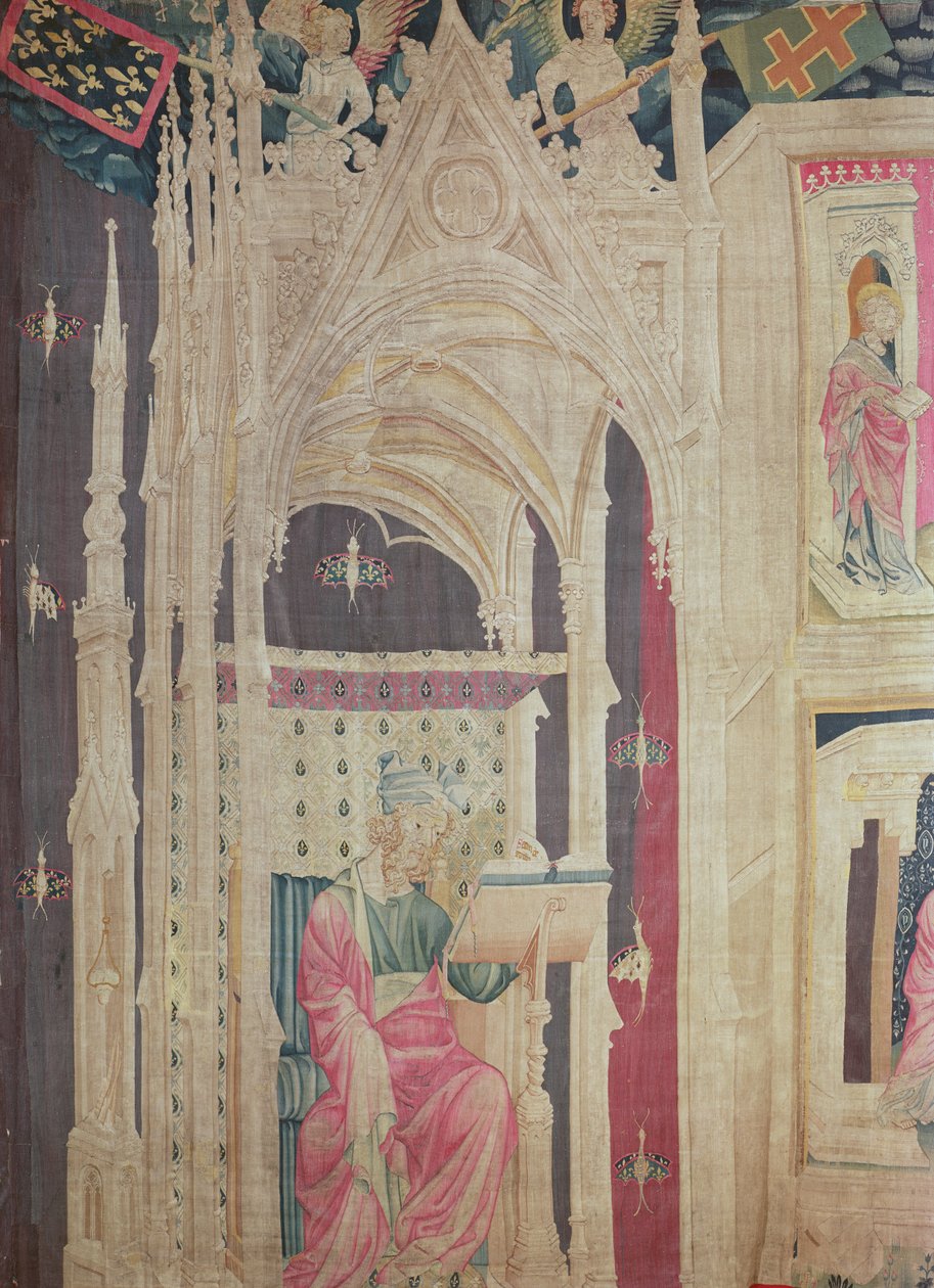 Az olvasó, a haragok apokalipszis kárpitjából, 1373-87 (szőttes) alkotó: Nicolas Bataille