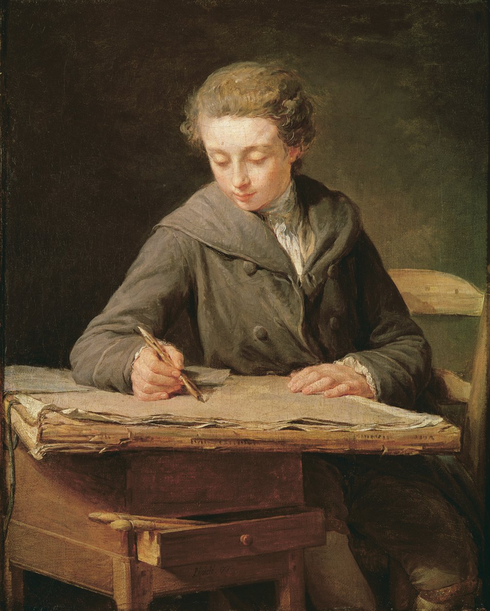 A fiatal rajzoló, Carle Vernet, 1772 alkotó: Nicolas Bernard Lepicie