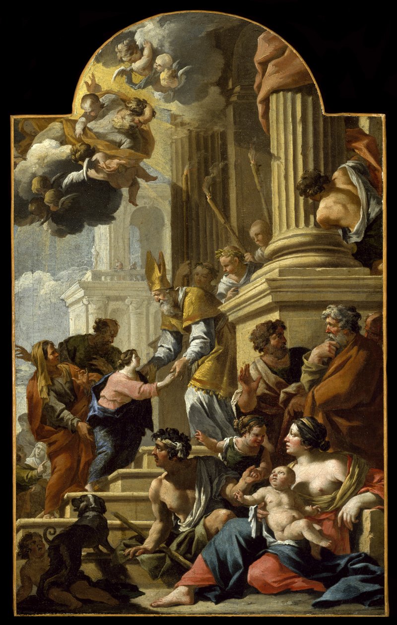 A Szűz bemutatása a templomban, 1639 alkotó: Nicolas Chaperon