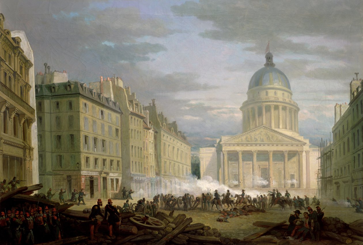A Pantheon ostroma, 1848. június 24 alkotó: Nicolas Edward Gabe