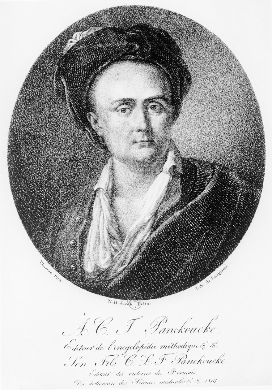 Andre Charles Joseph Panckoucke (1736-98) éremportréja alkotó: Nicolas Henri Jacob