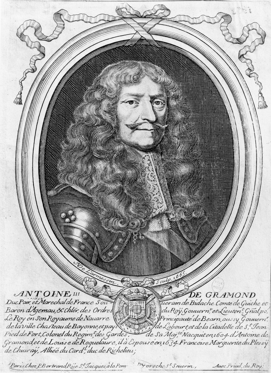 Antoine III de Gramont (1604-78) portréja 1665 alkotó: Nicolas II de Larmessin