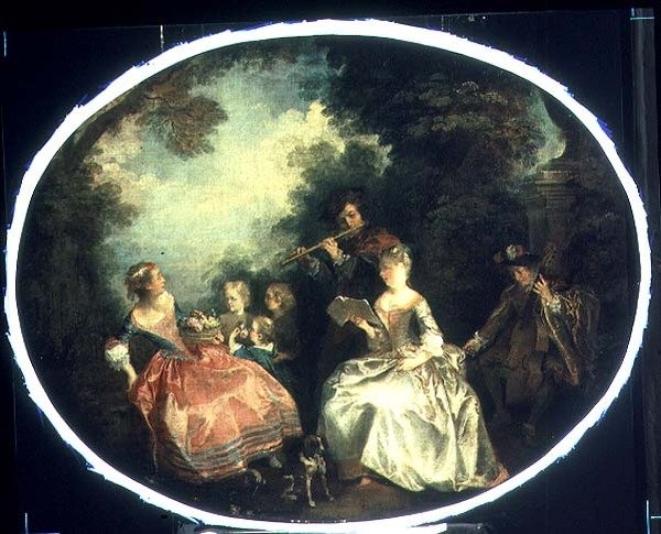 Koncert a parkban, 1720 alkotó: Nicolas Lancret