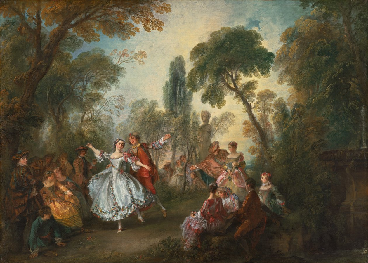 La Camargo Dancing, 1730 körül alkotó: Nicolas Lancret