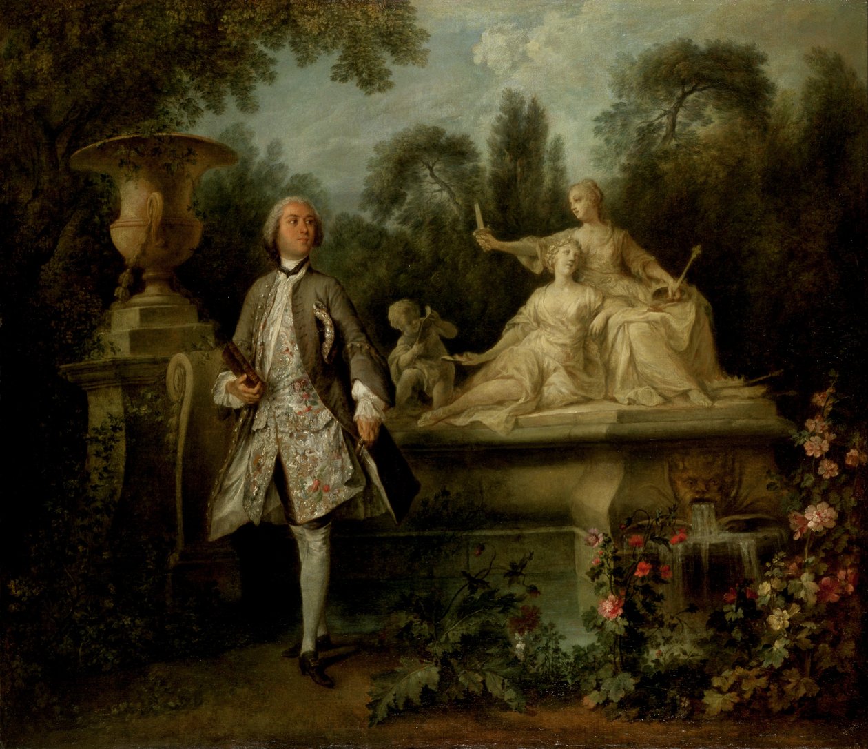 Grandval színész arcképe alkotó: Nicolas Lancret
