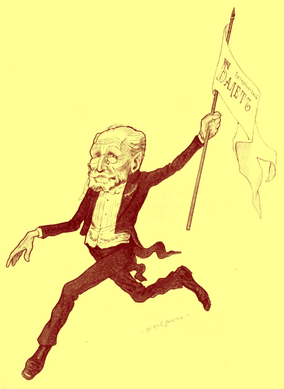 PETIPA Marius karikatúra alkotó: Nicolas Legat