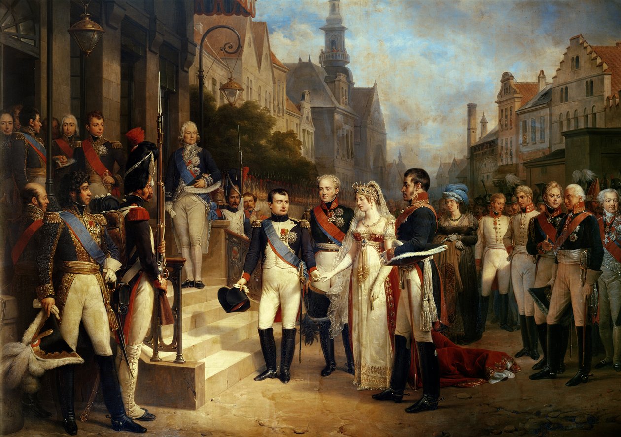 Bonaparte Napóleon (1769-1821) Lajos porosz királynő (1776-1810) fogadása Tilsitben, 1807. július 6-án, 1837 (részletekért lásd: 167359) alkotó: Nicolas Louis Francois Gosse