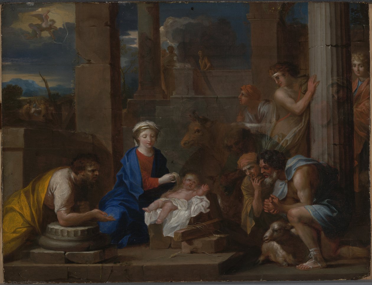A Pásztorok imádása, 1660-70 körül alkotó: Nicolas Pierre Loir