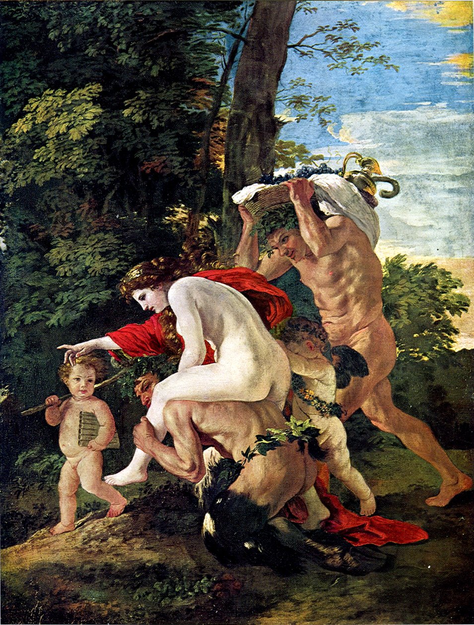Bacchic jelenet alkotó: Nicolas Poussin