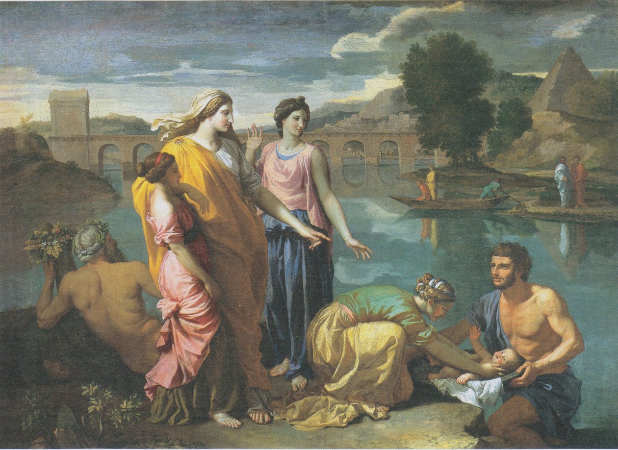 Mózes megtalálása alkotó: Nicolas Poussin