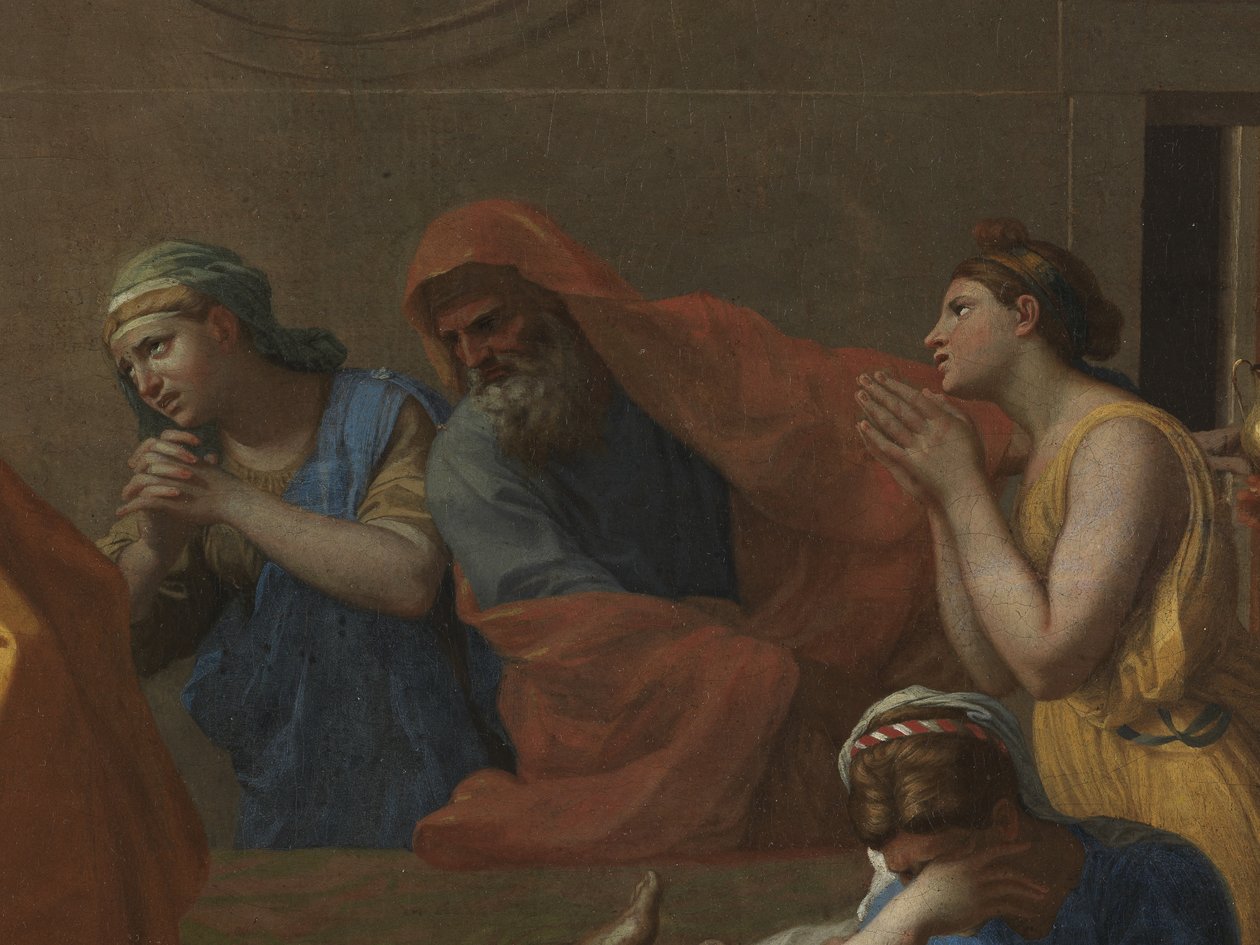 Extreme Unction, a "Hét szentségből", 1638-40 alkotó: Nicolas Poussin