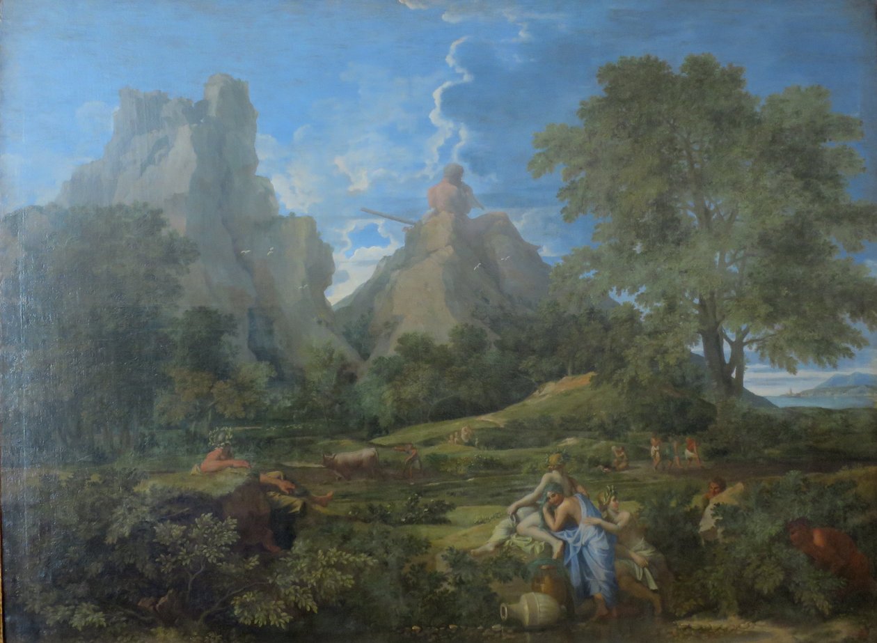 Tájkép Polyphemosszal alkotó: Nicolas Poussin