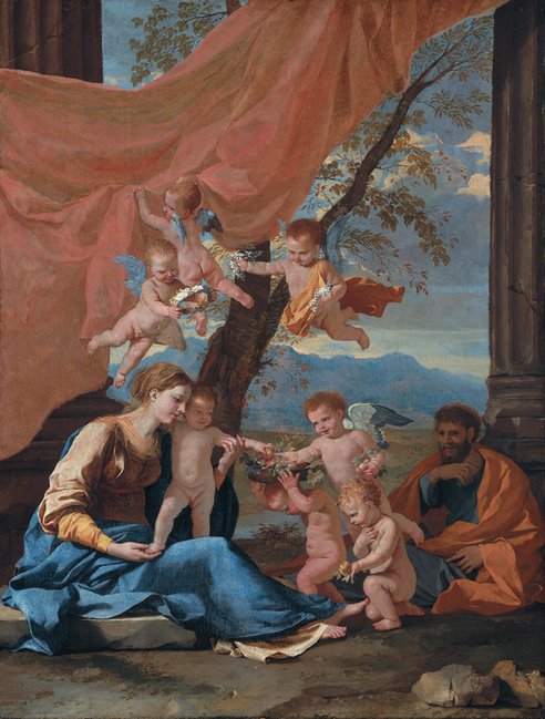 Pihenjen a repülés során Egyiptomba alkotó: Nicolas Poussin