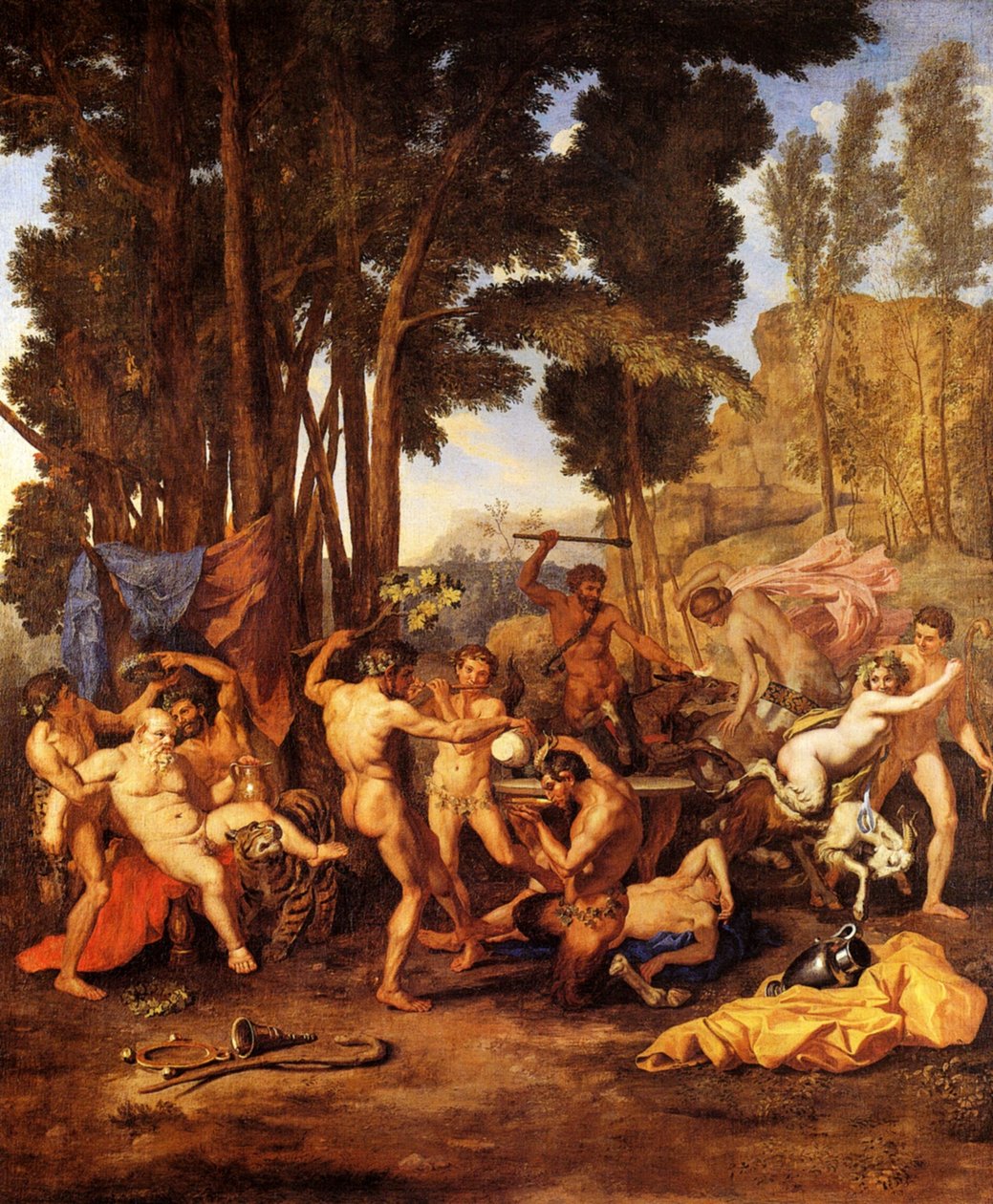 Silenus diadala alkotó: Nicolas Poussin