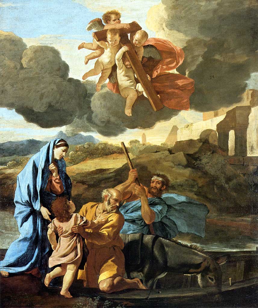 A visszatérés Egyiptomból alkotó: Nicolas Poussin