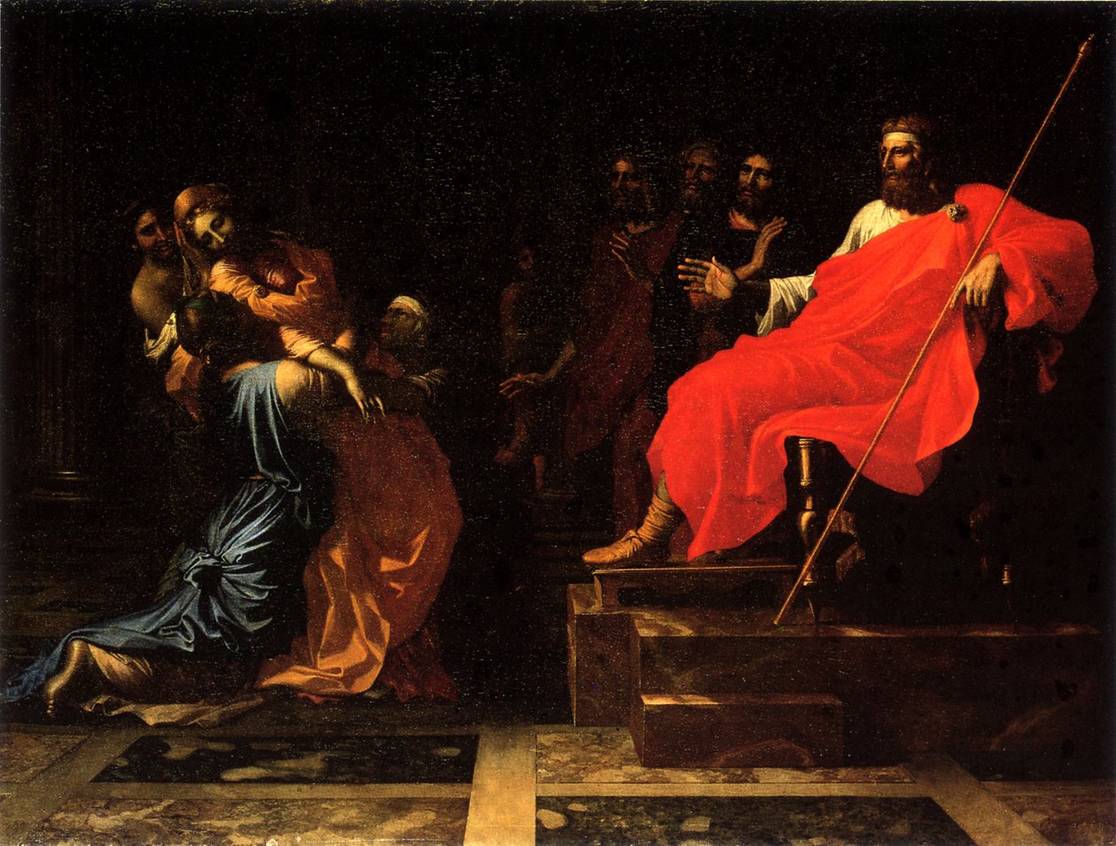 Eszter Ahasvérus előtt alkotó: Nicolas Poussin