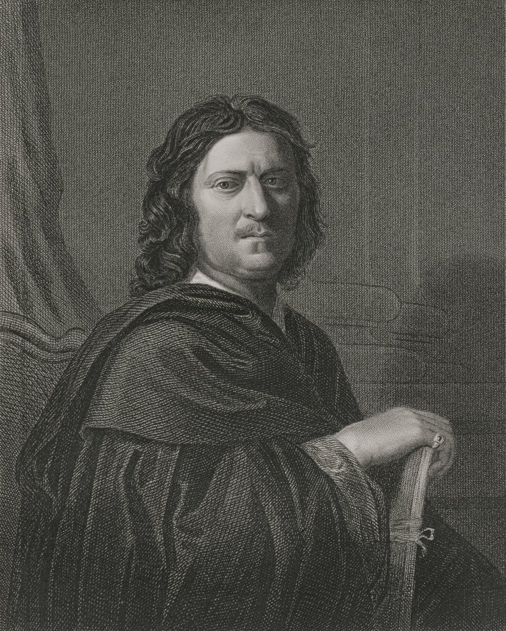 Önarckép, metszett James Posselwhite (1798-1884) pub. írta William Mackenzie alkotó: Nicolas Poussin