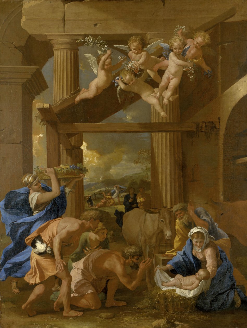 A Pásztorok imádása, 1633 körül alkotó: Nicolas Poussin