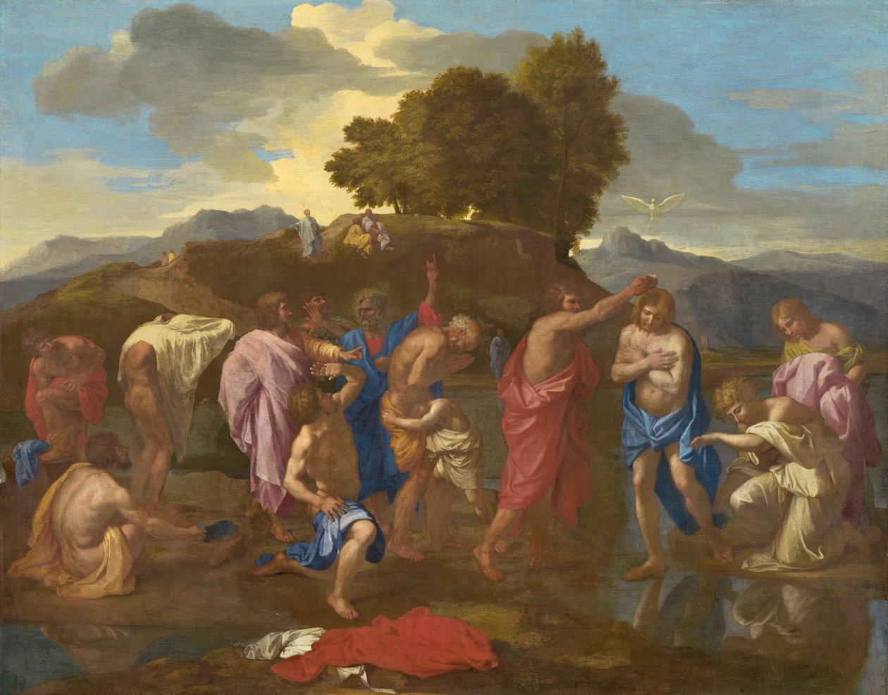 Krisztus megkeresztelkedése, 1641-42 alkotó: Nicolas Poussin
