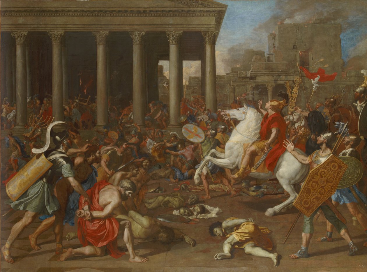Titus császár Jeruzsálem meghódítása alkotó: Nicolas Poussin