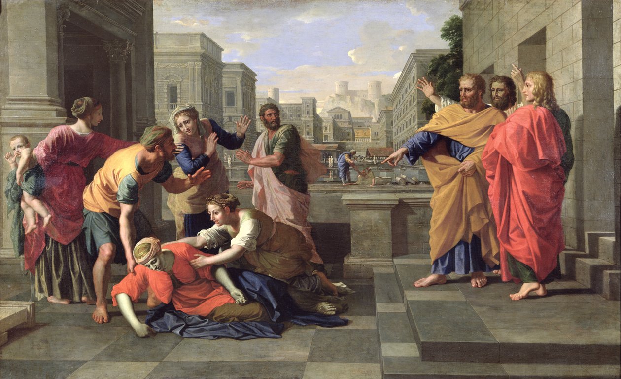 Sapphira halála alkotó: Nicolas Poussin